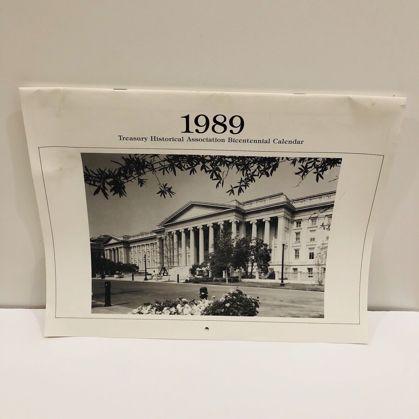 Vintage 1989 Treasury Historical Association Bicentinnial Calendar 
