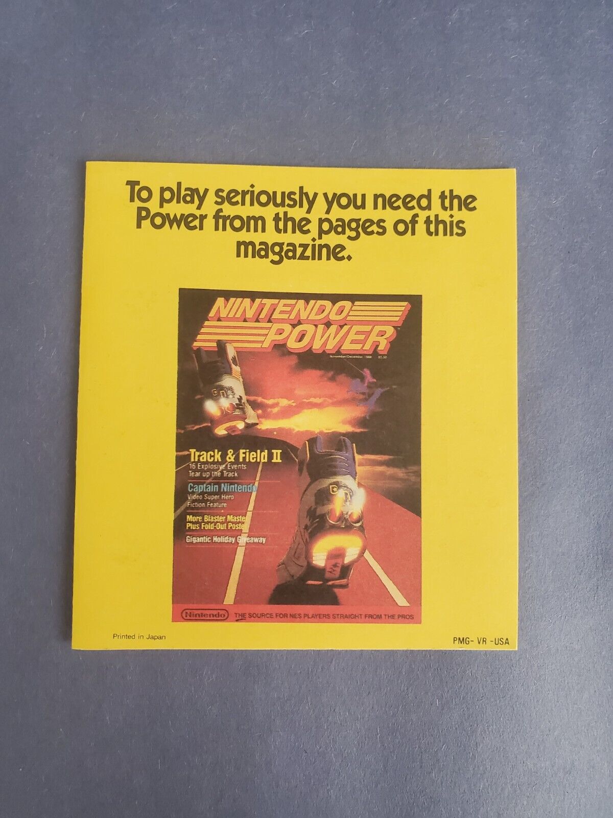 Subscription PMG-VR-USA Nintendo Power Card ONLY