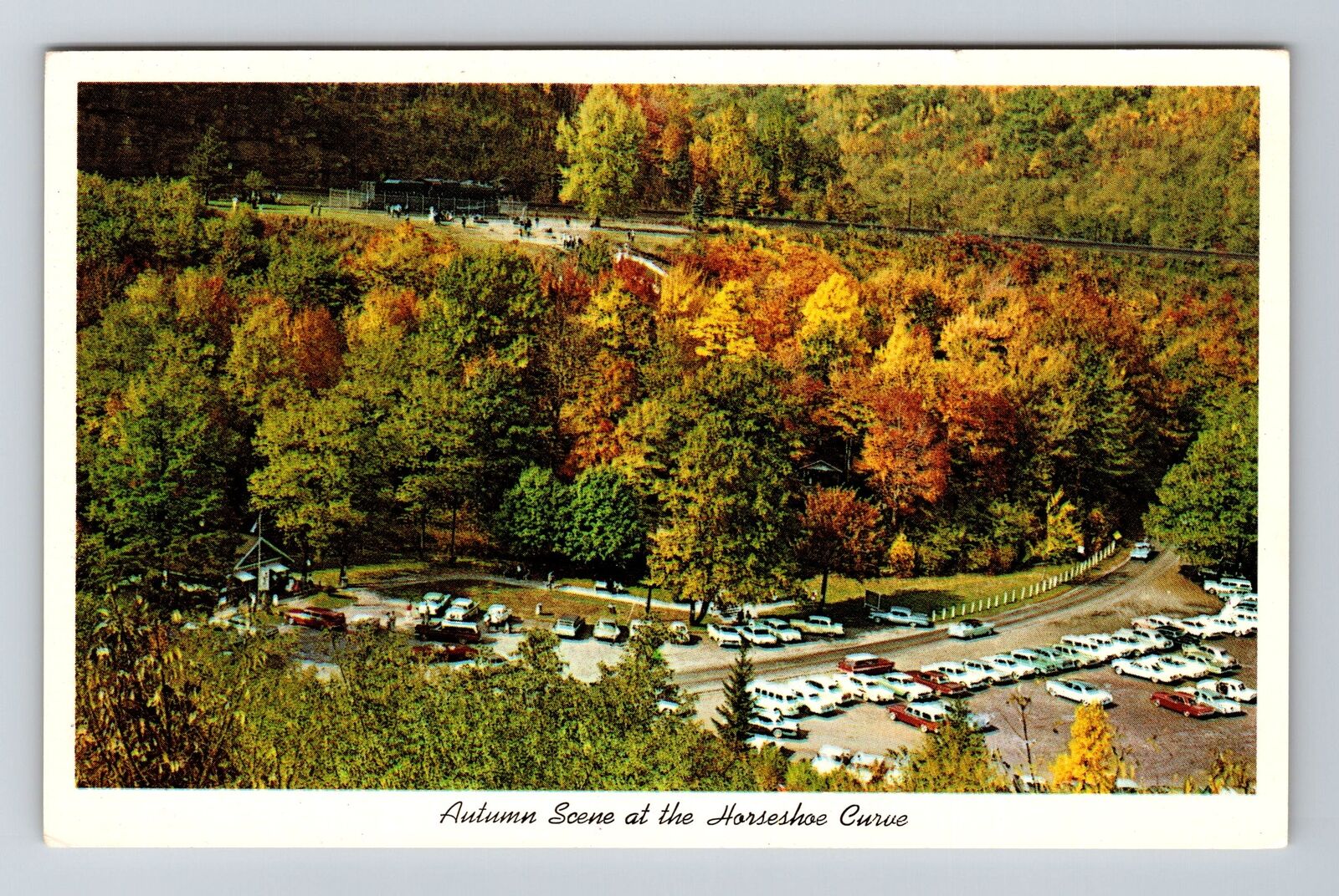 Altoona PA-Pennsylvania, Horseshoe Curve, Scenic, Vintage Postcard