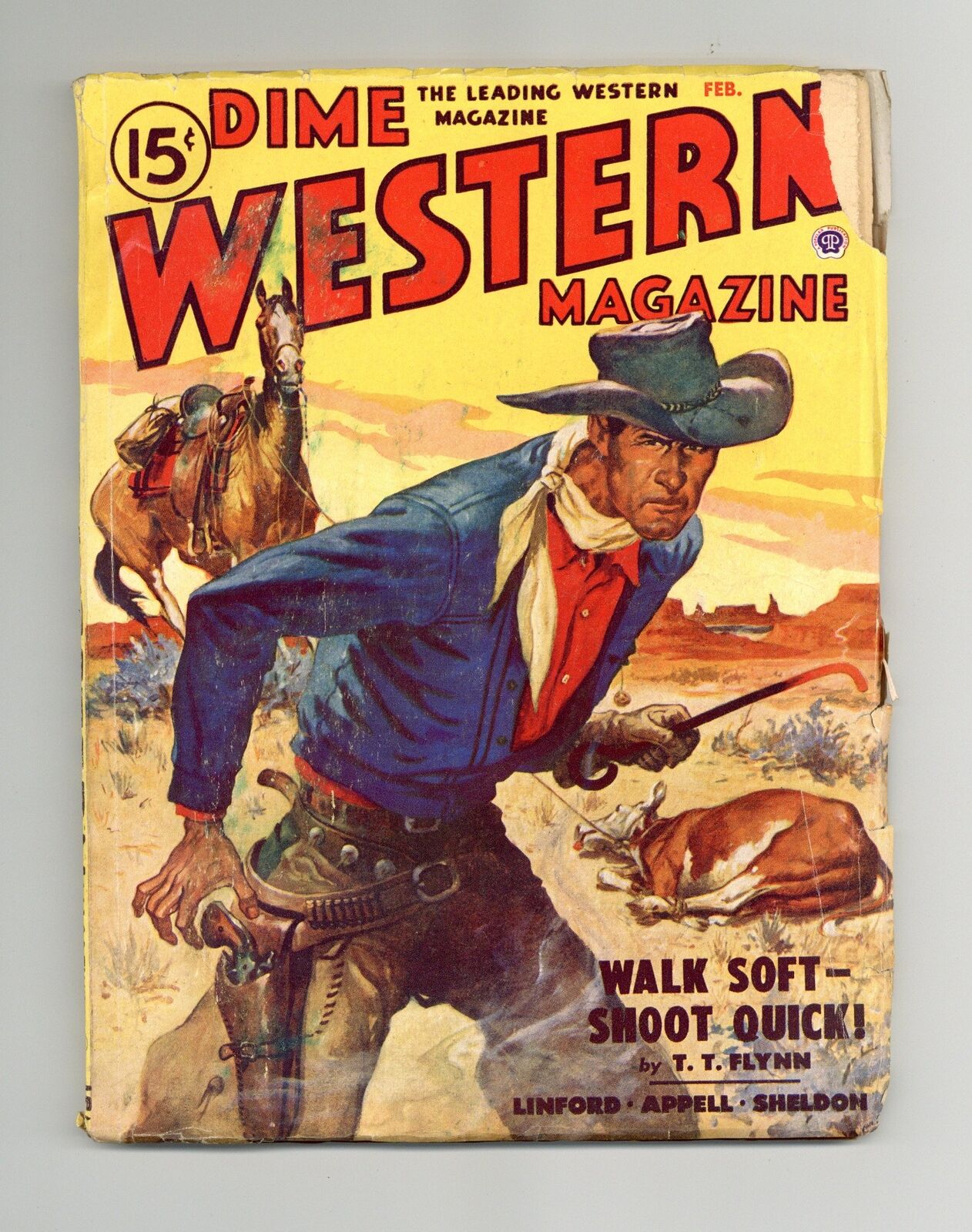Dime Western Magazine Pulp Feb 1950 Vol. 57 #2 VG