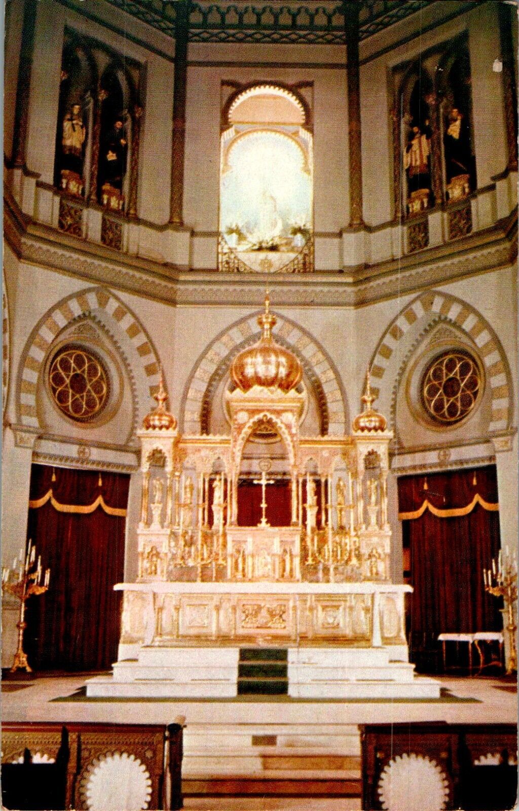 Interior, Jesuit Church, New Orleans, Louisiana LA 1958 chrome Postcard