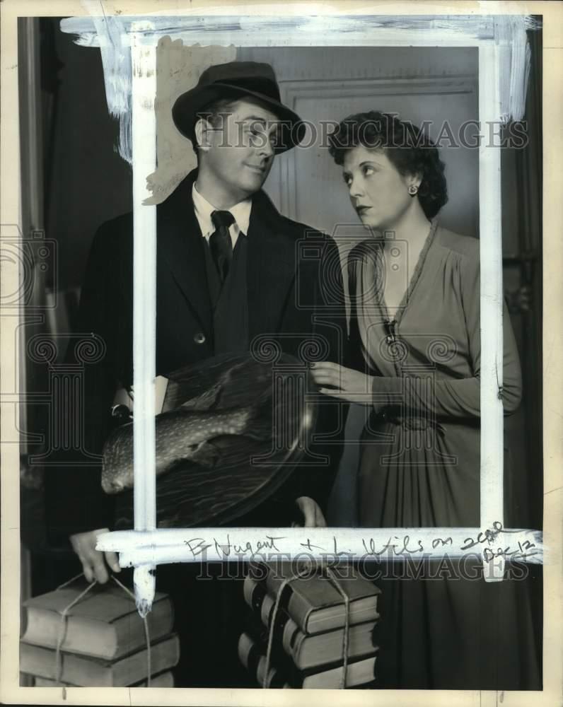 1943 Press Photo Eddie Nugent and Lois Wilson in \