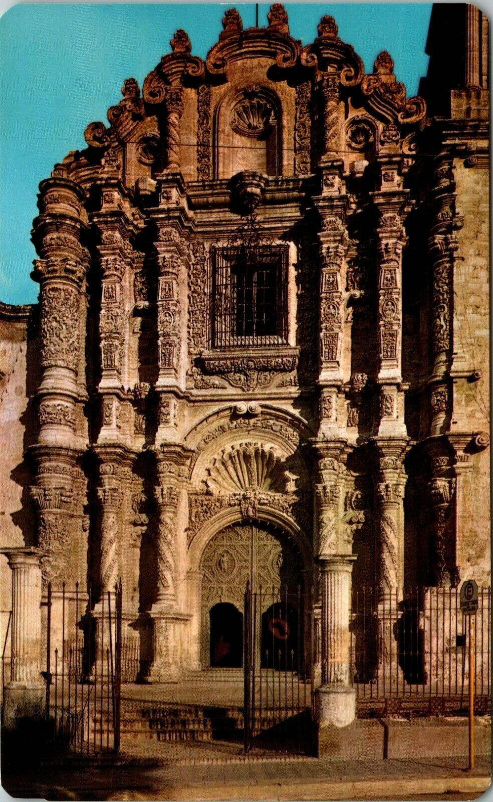 Saltillo Coahuila Mexico Front Of Cathedral Postcard 