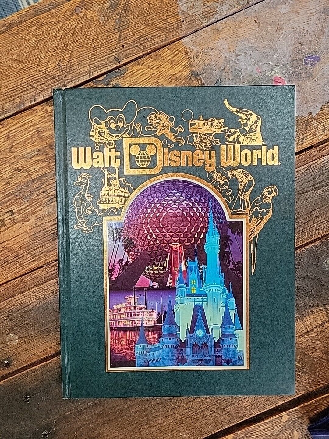 Vintage Walt Disney World Hardcover Book 1986 Disney Collectable Florida Epcot