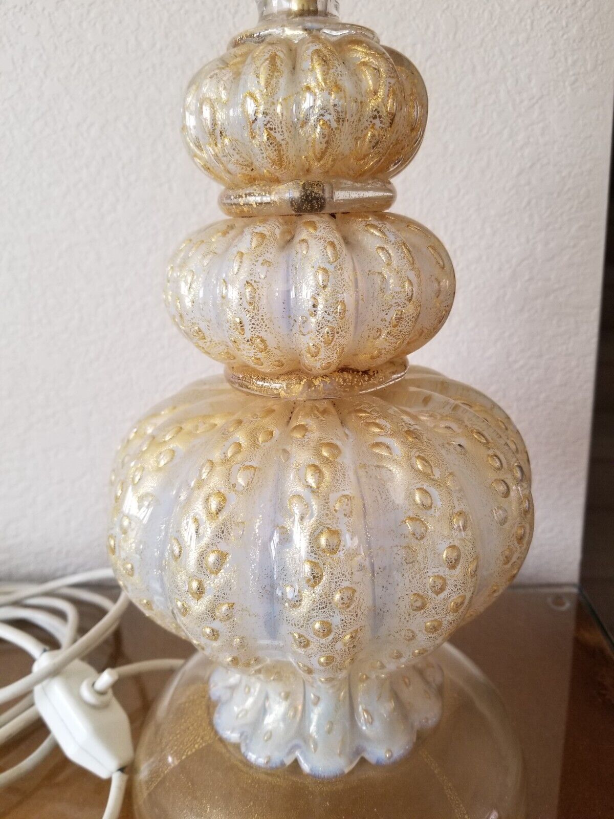 Vintage Murano Glass Lamp By Ercole Barovier 