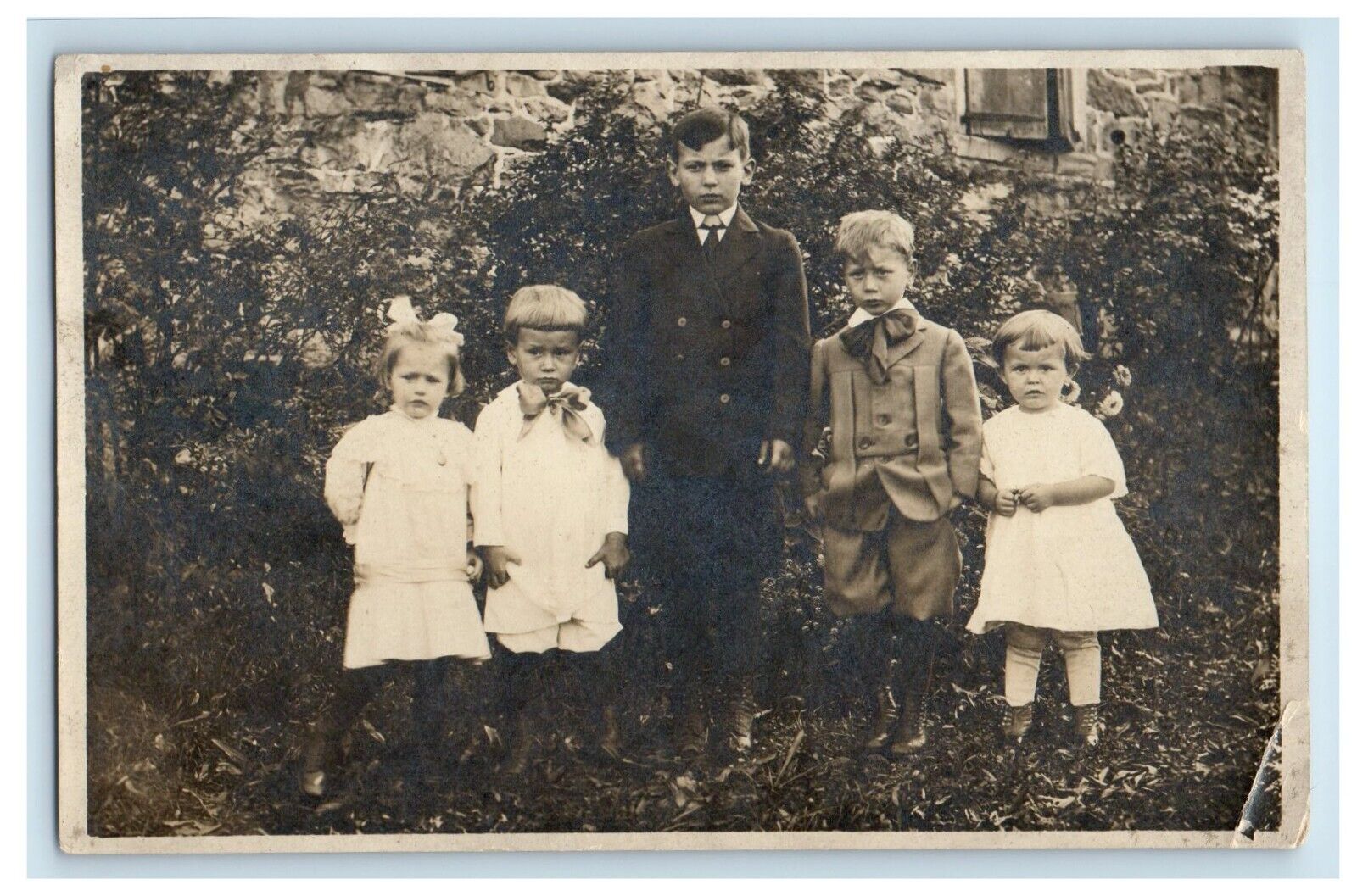 c1910\'s Kathryn Elmer Herbert George Anne Siblings Pictures RPPC Photo Postcard
