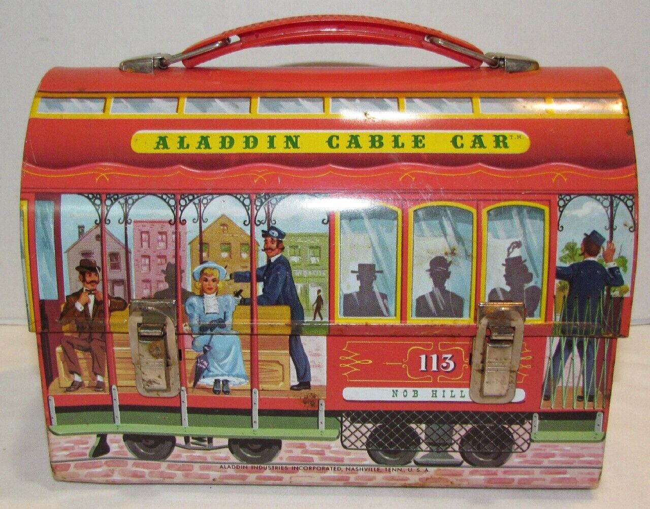 1960's Aladdin Cable Car Dome Lunchbox