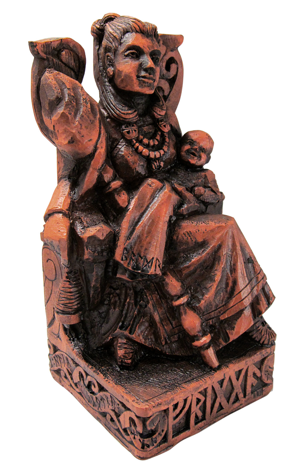 Seated Frigga Statue - Norse Viking Asatru Goddess Frigg - Dryad Design