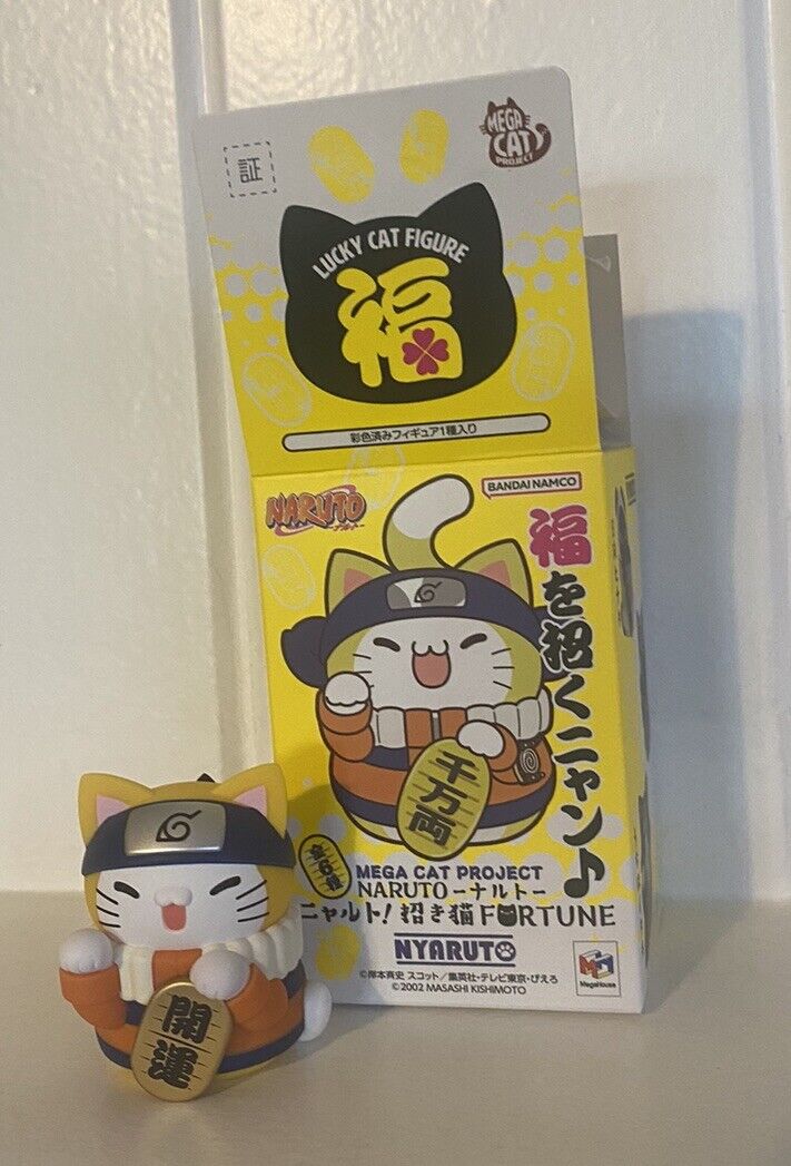 Mega Cat Project NARUTO Nyaruto Lucky Cat Fortune Mini Figure - Naruto Uzumaki