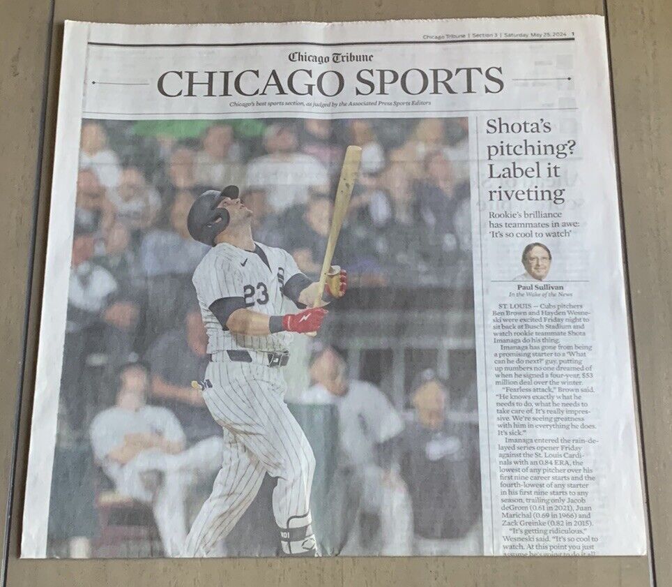 Andrew Benintendi Chicago White Sox Struggles - Chicago Tribune - May 25, 2024