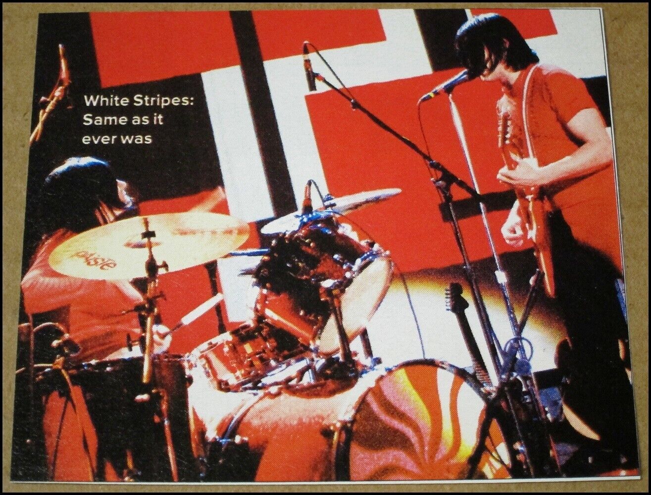2003 The White Stripes RS Magazine Photo Clipping 3.5\