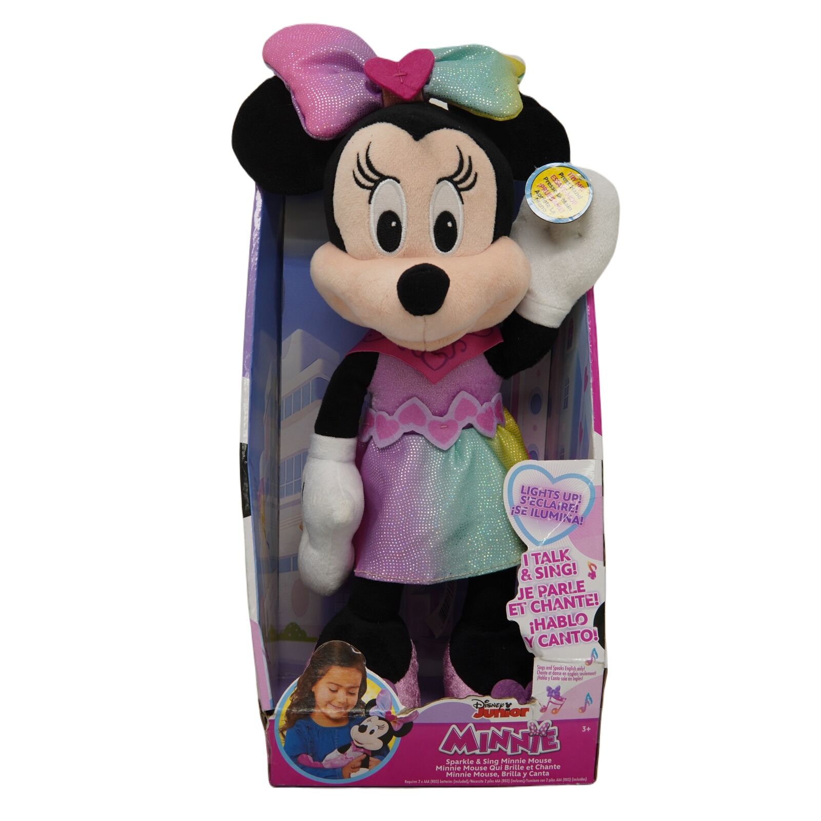 Disney Junior Sparkle & Sing Minnie Mouse Plush Toy
