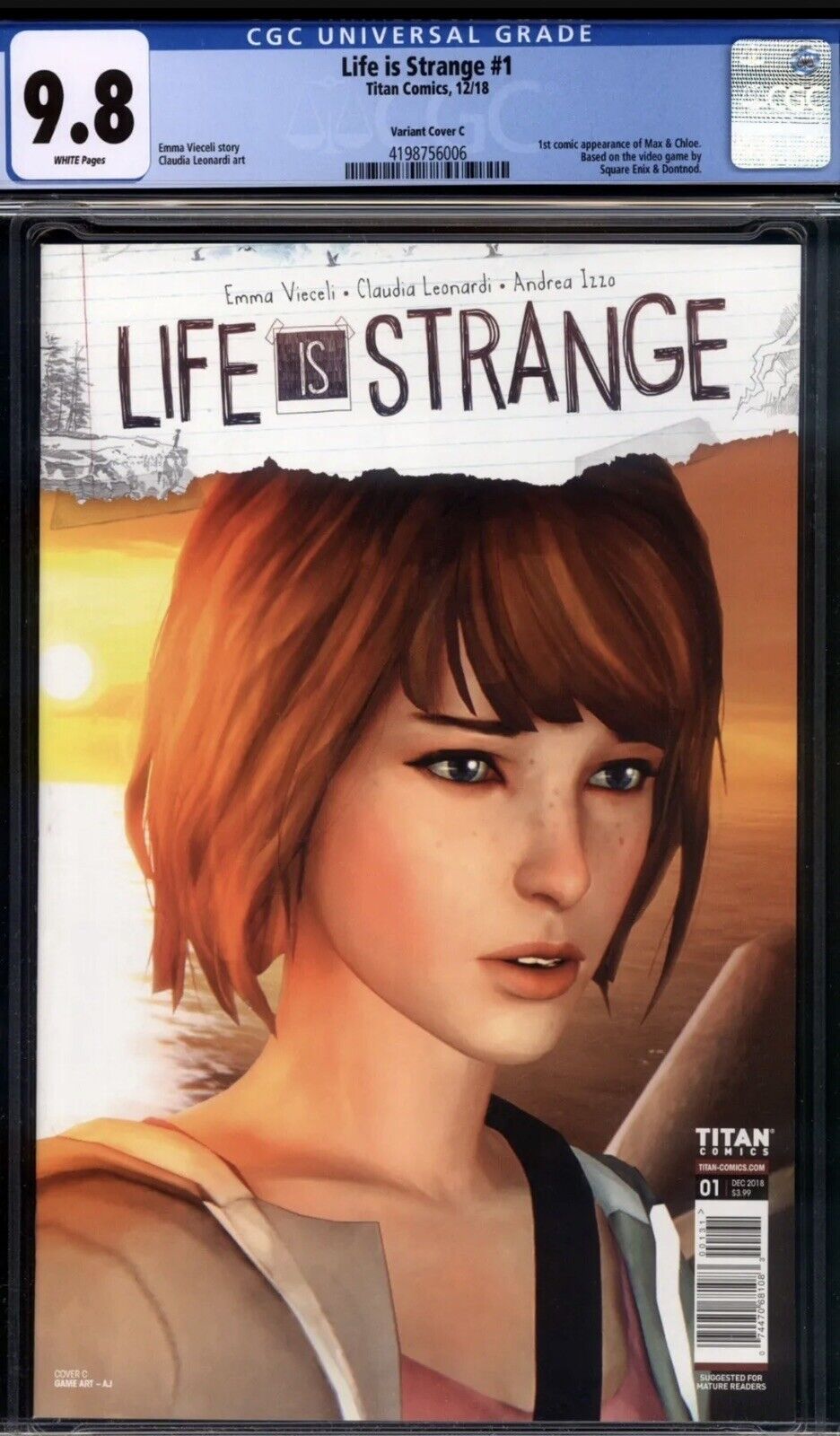 Life is Strange #1 CGC 9.8 1st Print Max Variant C Only 3 On  Census New Show
