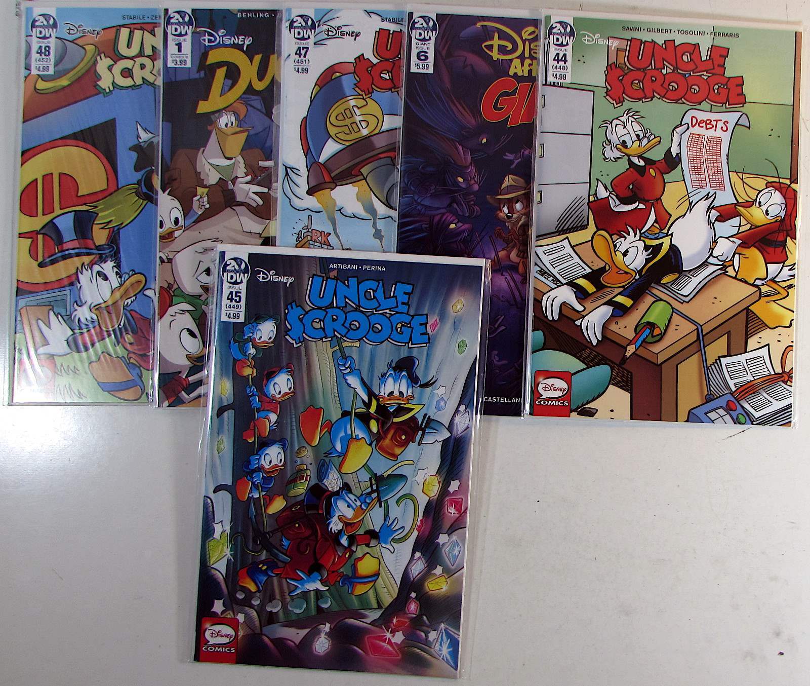 Uncle Scrooge Lot of 6 #48,1,47,6,44,45 IDW (2019) 1st Print Comic Books