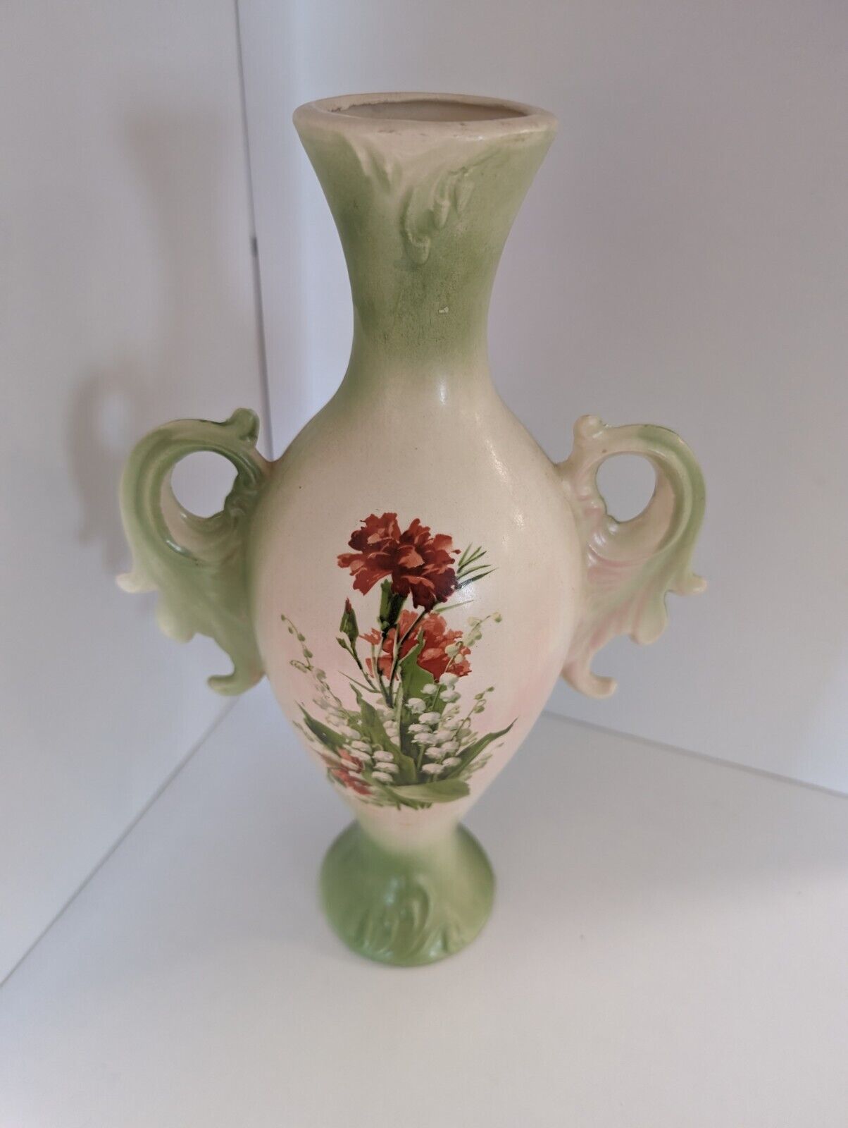 vintage flower vase ceramic antique