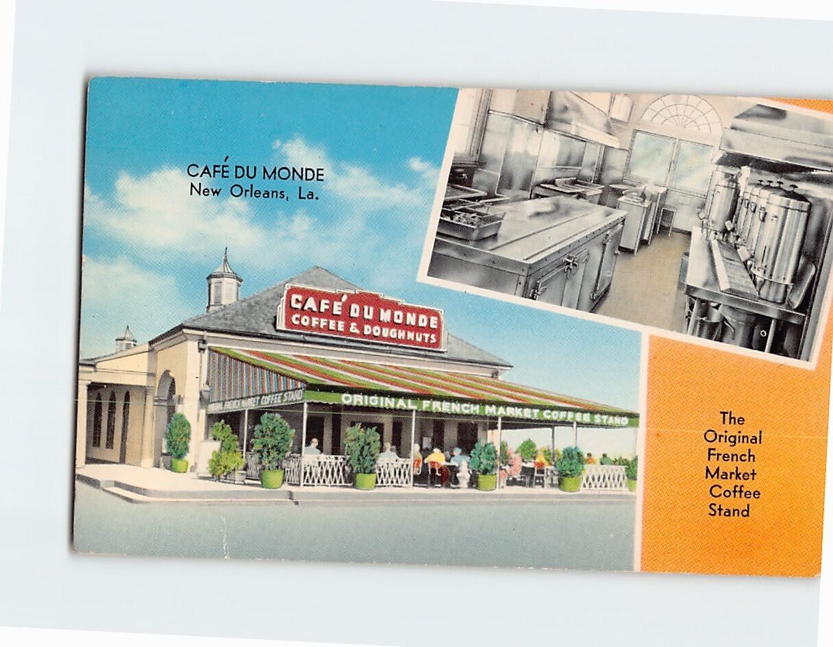 Postcard Café du Monde New Orleans Louisiana USA