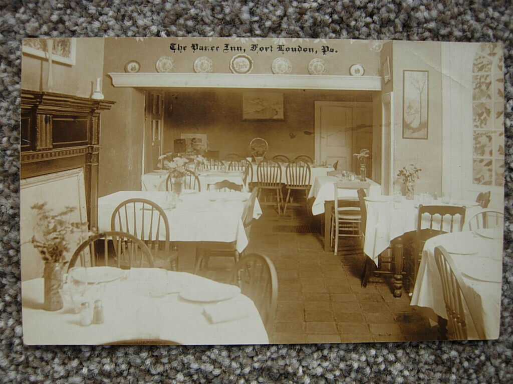 RPPC-FORT LOUDON PA-VANCE INN-DINING ROOM INTERIOR-FRANKLIN COUNTY-LINCOLN HWY