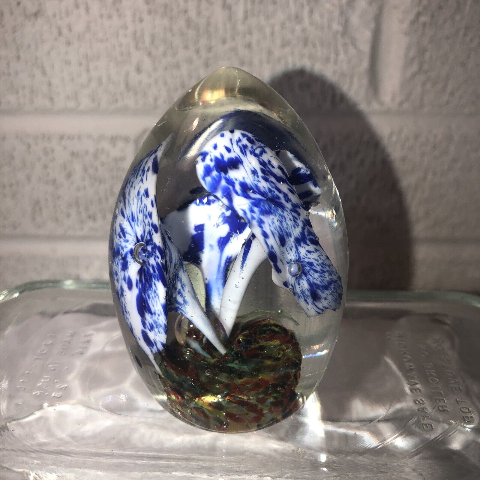 Vintage Paperweight No Markings 3 Inches Tall