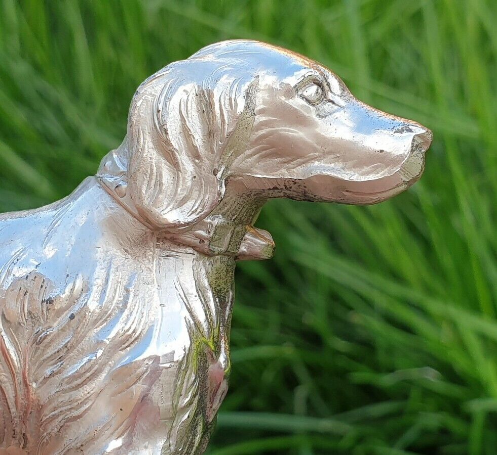 GUNDOG  Spaniel - Lead Metal Working Dog In Walking Pose  - Detailed 12cm  
