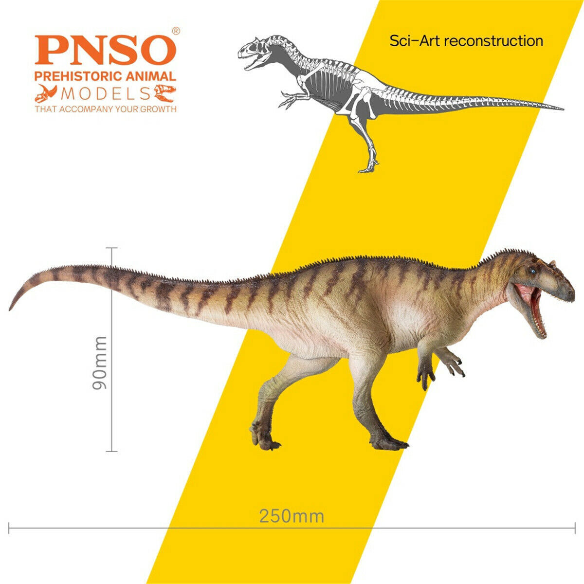 PNSO Allosaurus Paul Model Allosauridae Dinosaur Figure Animal Collector Decor