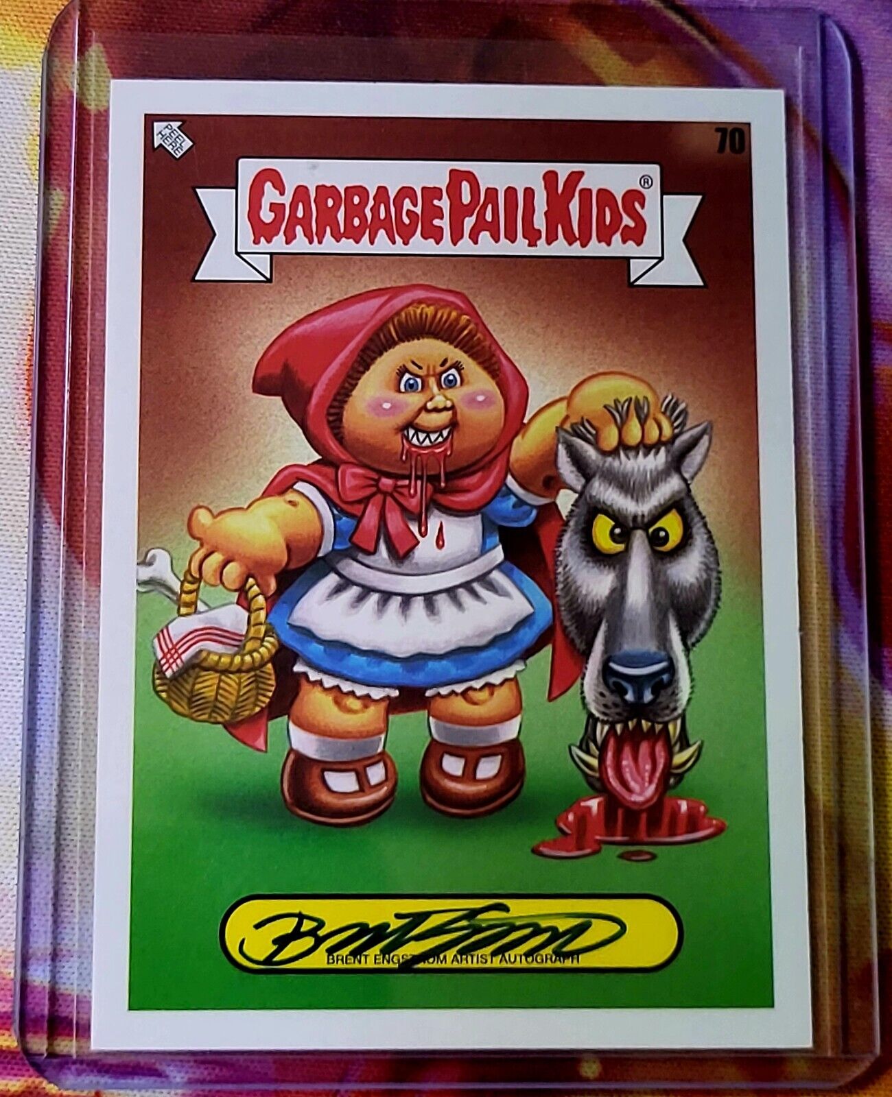 Garbage Pail Kids 2022 Bookworms 70 Brent Engstrom Auto