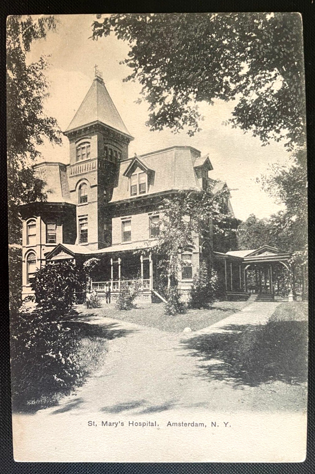 Vintage Postcard 1901-1907 St. Mary\'s Hospital Amsterdam New York