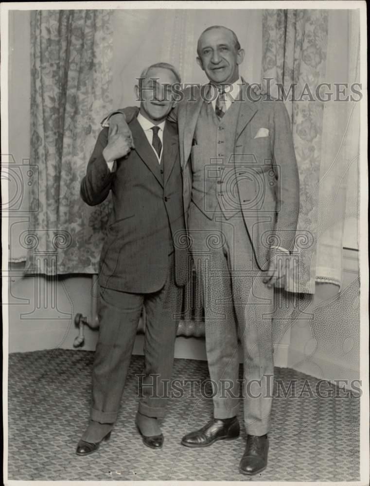 1932 Press Photo Comedy team Joe Weber and Lew Fields in Los Angeles CA