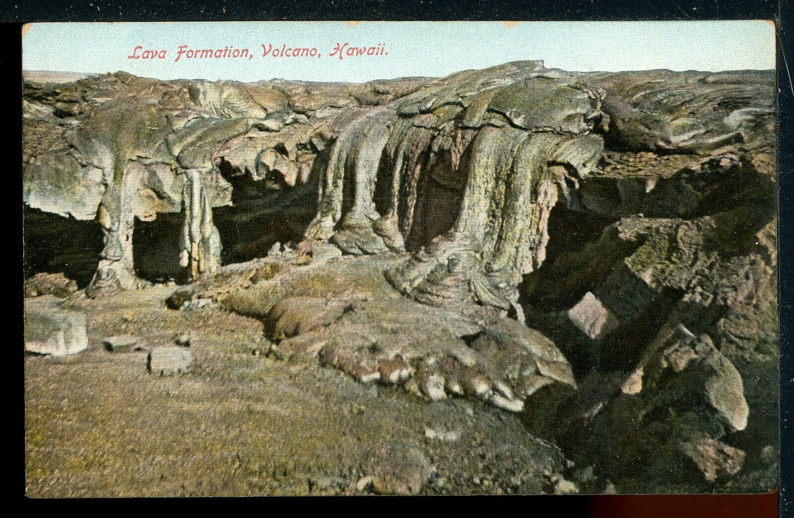 Early Lava Formation Volcano Big Island Hawaii Vintage Postcard Wall Nichols Pub