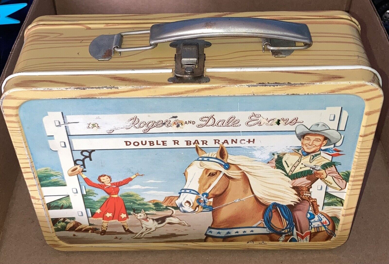 1950s KST ROY ROGERS metal lunch box