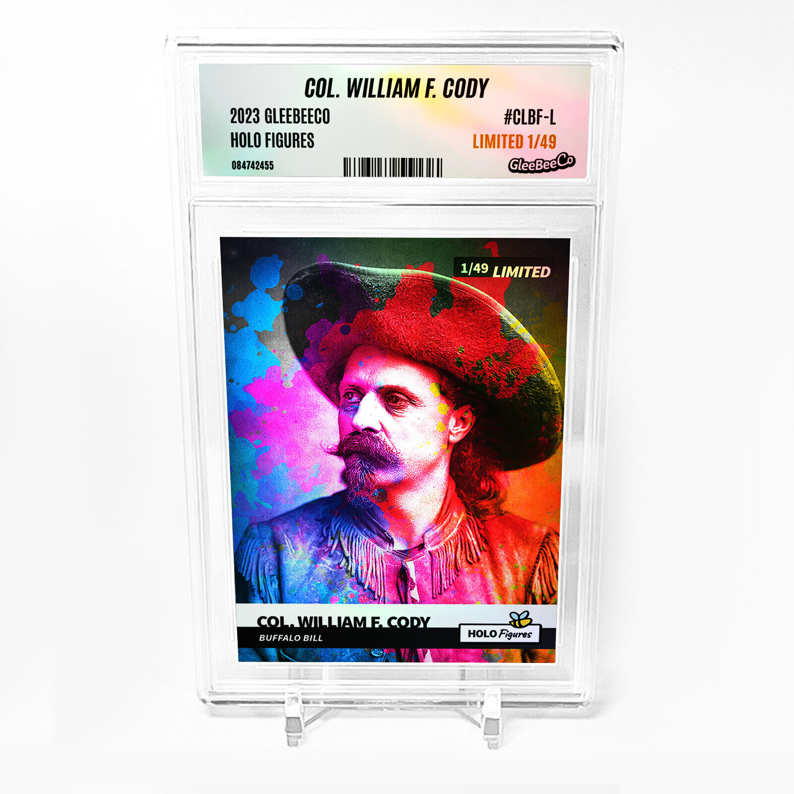 COL. WILLIAM F. CODY Holographic Card 2023 GleeBeeCo Slabbed #CLBF-L Only /49