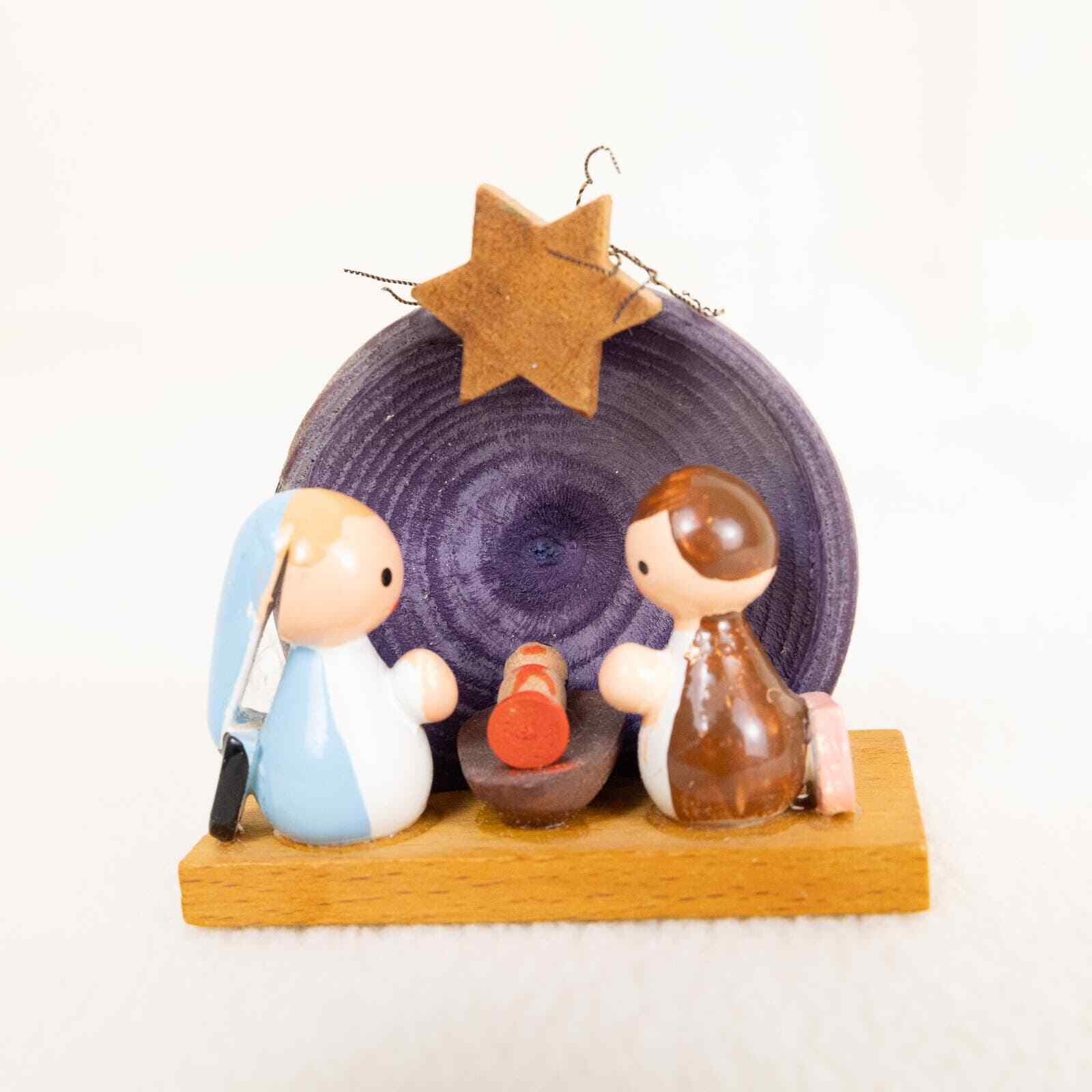 Minature Handpainted Nativity Shell Scene