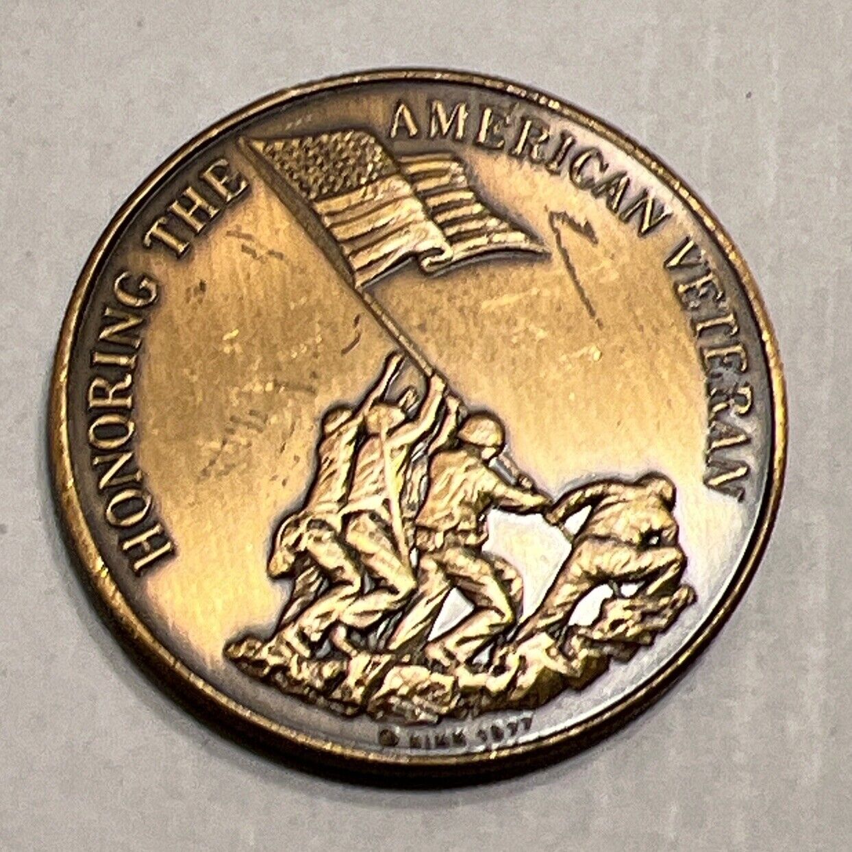 US Military Challenge Coin - Honoring the American Veteran