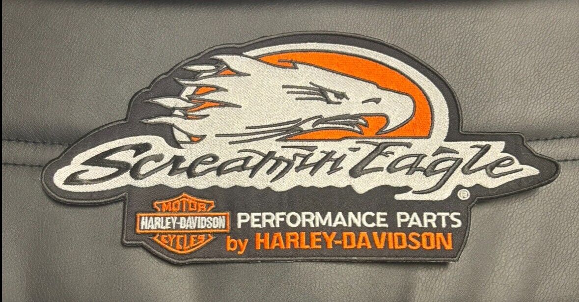 SCREAMING EAGLE HARLEY DAVIDSON PERFORMANCE IRON ON PATCH 12X5.5 INCH