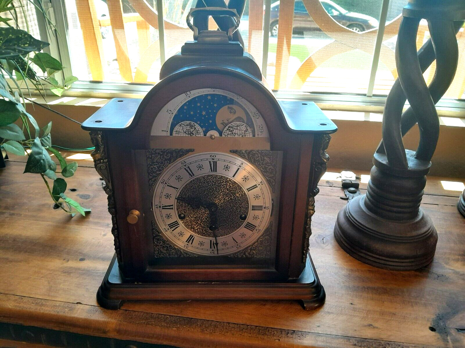 Believed to be URGOS SCHLAGWERK - WESTMINSTER - TABLE CLOCK WITH MOONPHASE