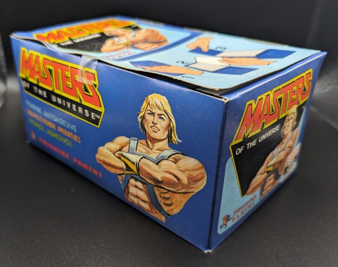 1983 MOTU Masters Of The Universe Panini Sticker Card Unopened Box 100 Packs
