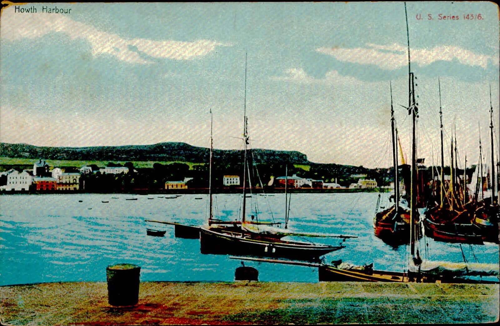 Postcard: Howth Harbour U. S. Series 143/6.