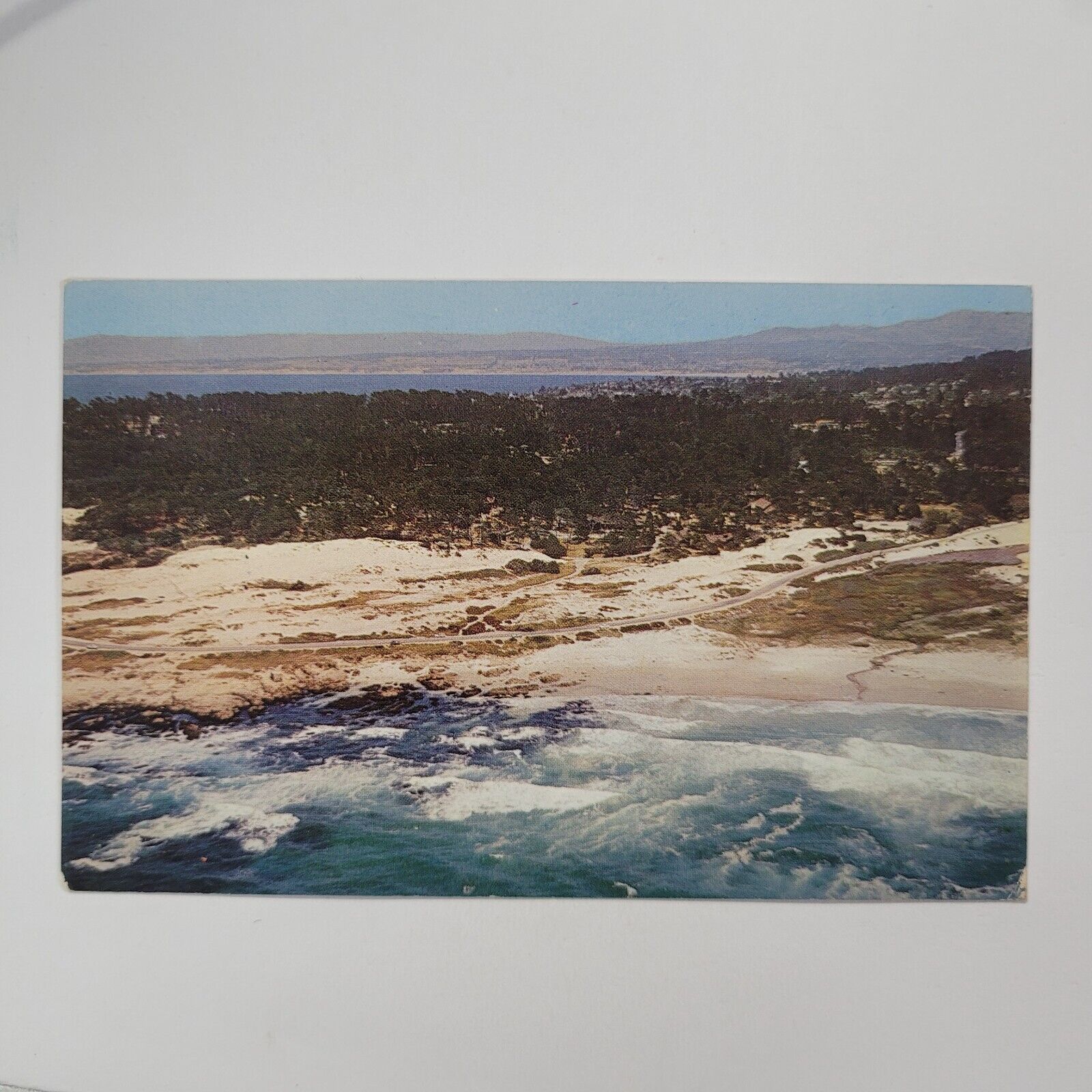 Asilomar Pacific Grove California Beach Postcard Posted Wave Highway Aerial View