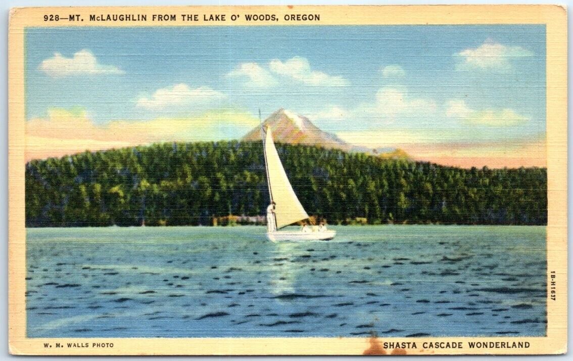 Postcard - Mt. McLaughlin From The Lake O\' Woods - Oregon