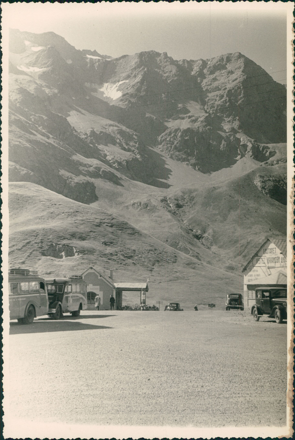 France, Village au Col du Lautaret, August 1949, Vintage Silver Print Vintage Silv