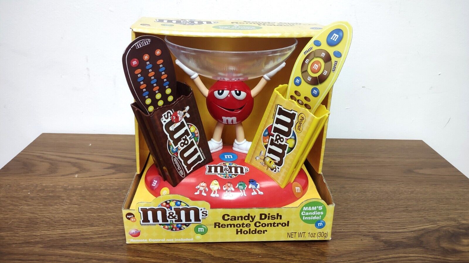 2010 M&Ms Red Candy Dish & Remote Control Holder Collectible Open Box (No Candy)