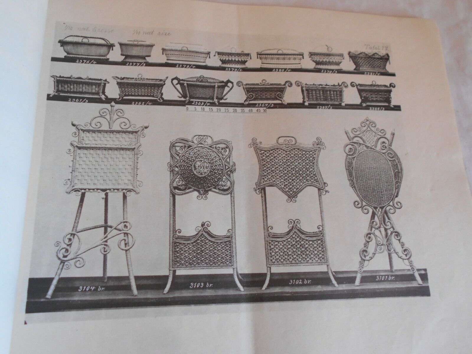 Vintage catalogue Basketware hampers furniture weave linen ali baba 1920s german