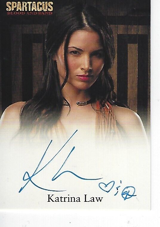 2009 Spartacus: Blood and Sand Auto/Au Card Signed by Katrina Law as Mira