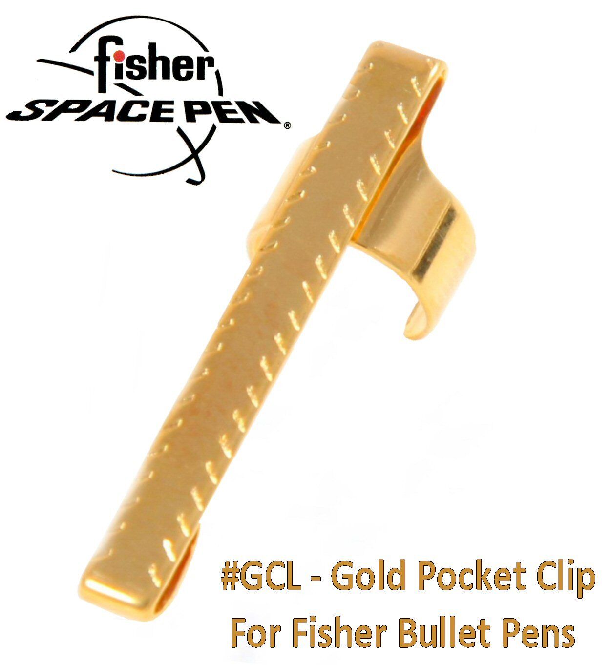 Fisher Space Pens #GCL / Bullet Series Gold Pocket Clip