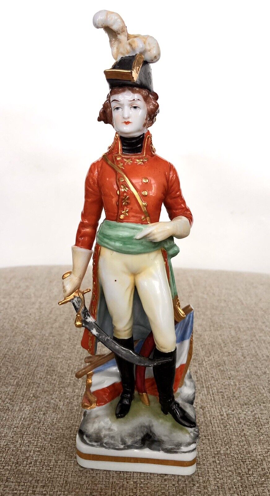 Carl Thieme Napoleon Marshal Figurine Soldier Dresden Germany