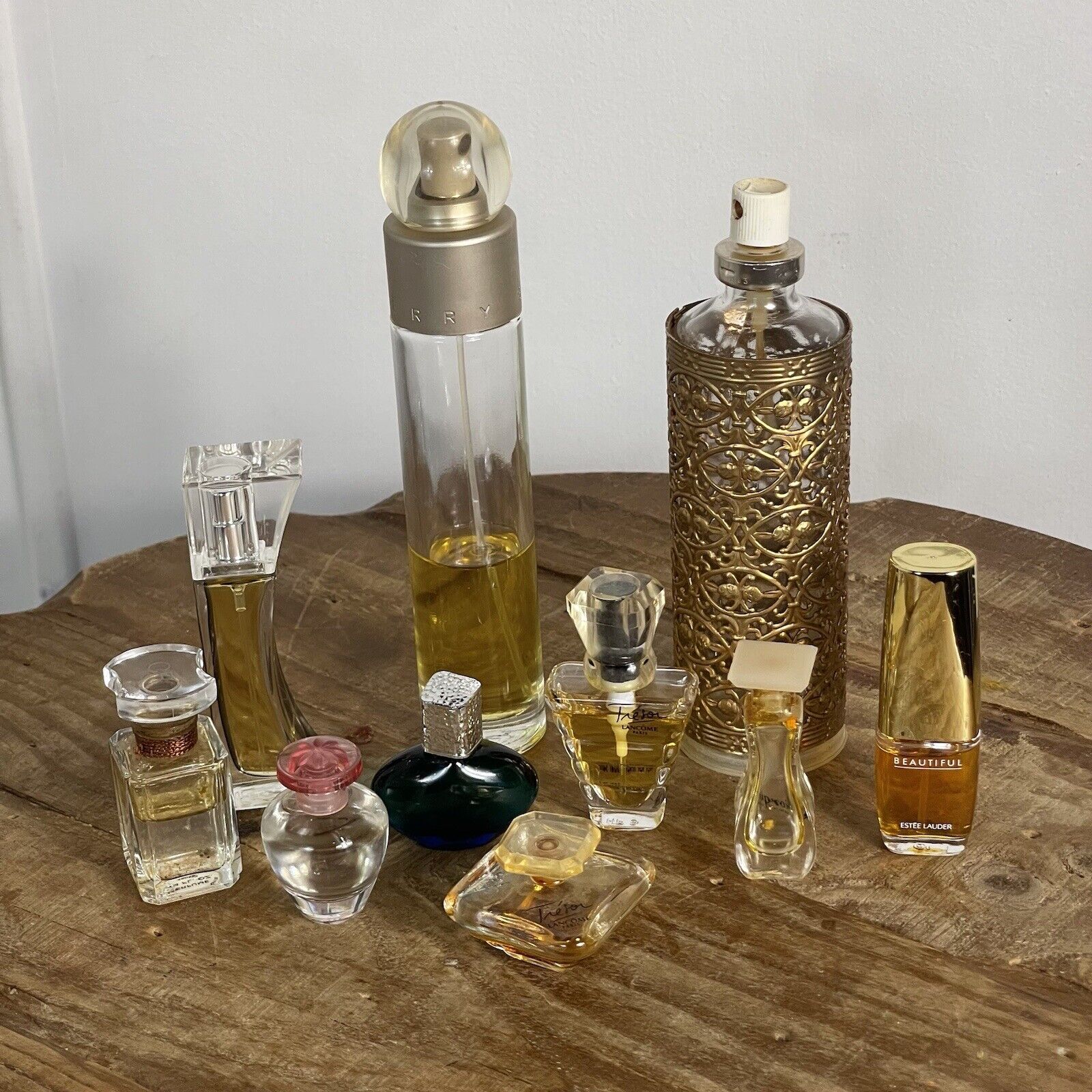 Perfume Bottle Lot Of 10 Miniature Some Full Vintage Estee Lauder Elizabeth More