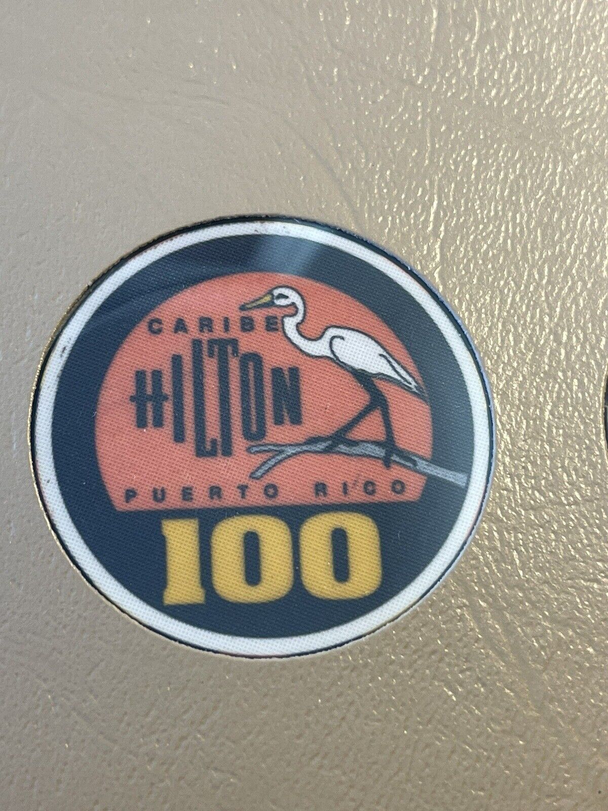 $100 Caribe Hilton San Juan Puerto Rico Casino Chip CC CHC-100
