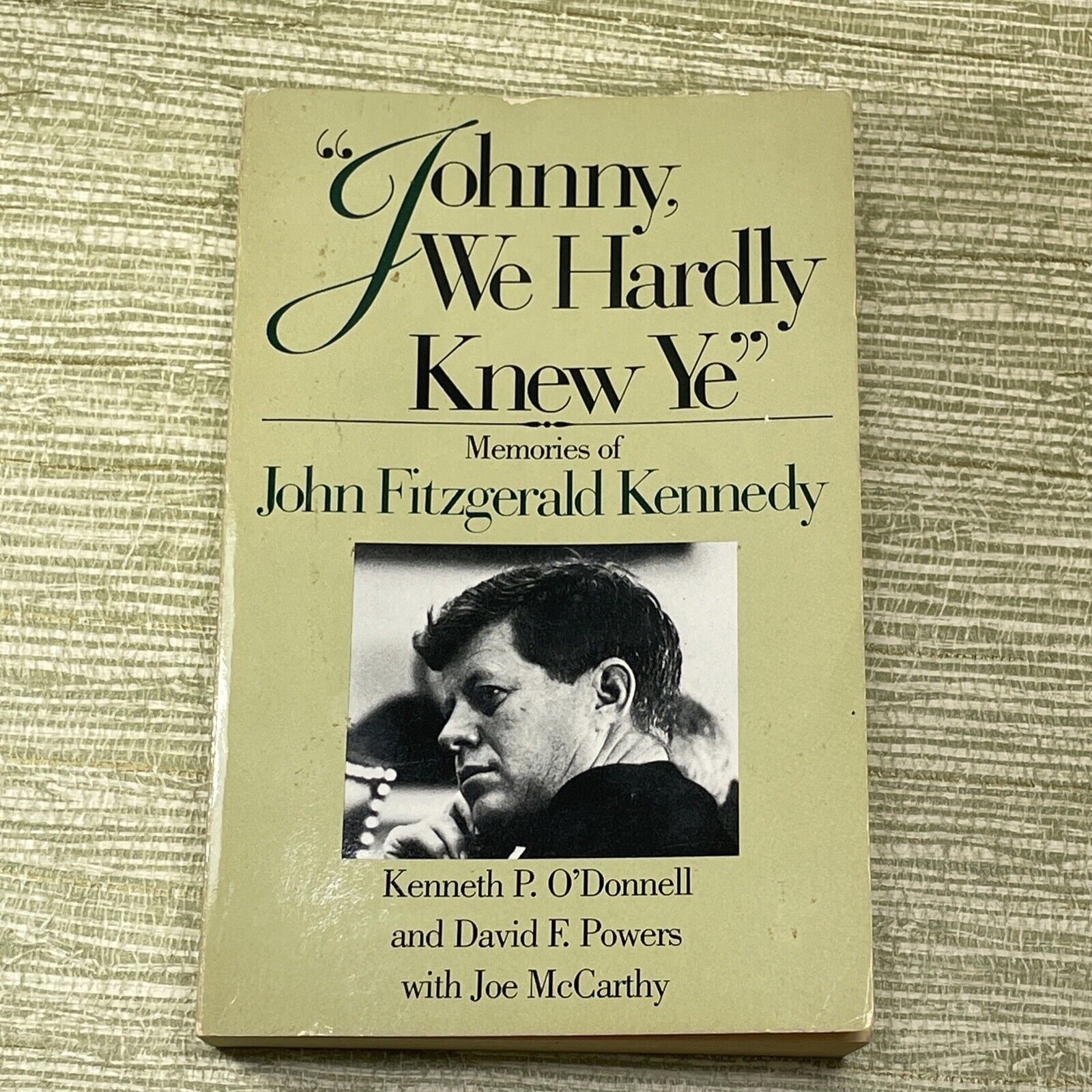 Johnny We Hardly Knew Ye Dual Signed David Powers Paperback Commemorative JFK