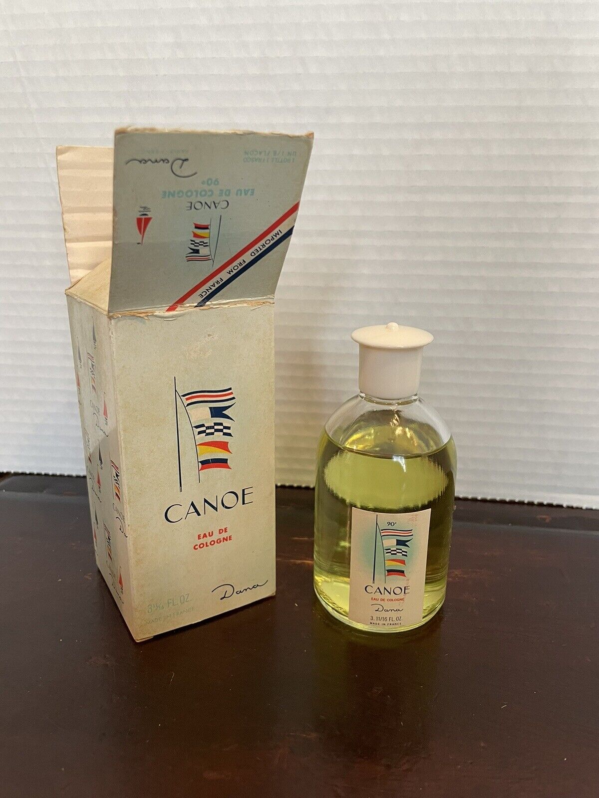 Vintage Dana CANOE Eau De Cologne Splash Made In France - 3 11/16 fl Oz
