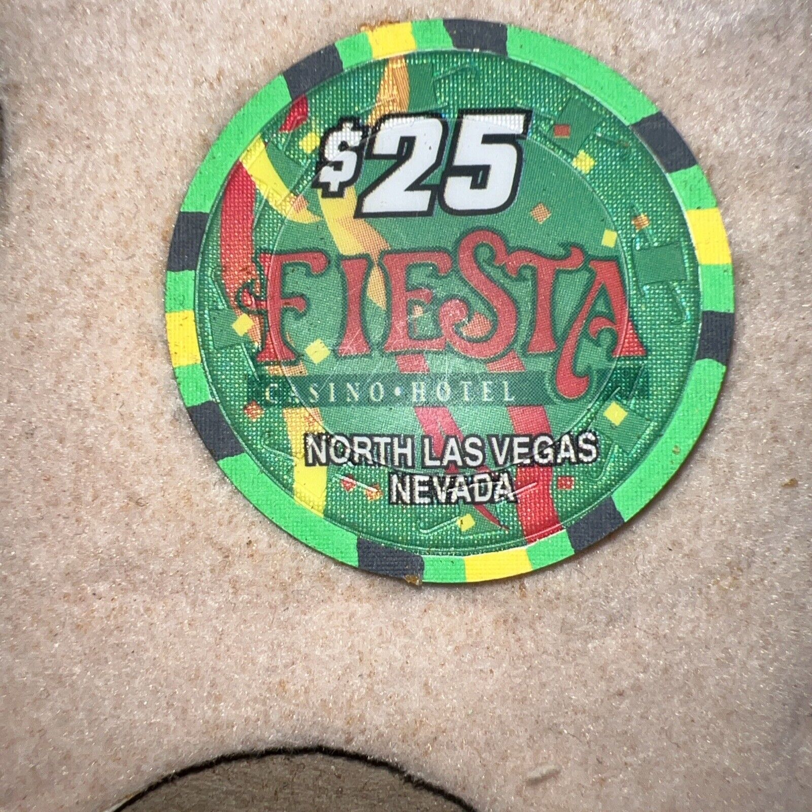 $25 Fiesta Casino Las Vegas Nevada  casino chip - super rare