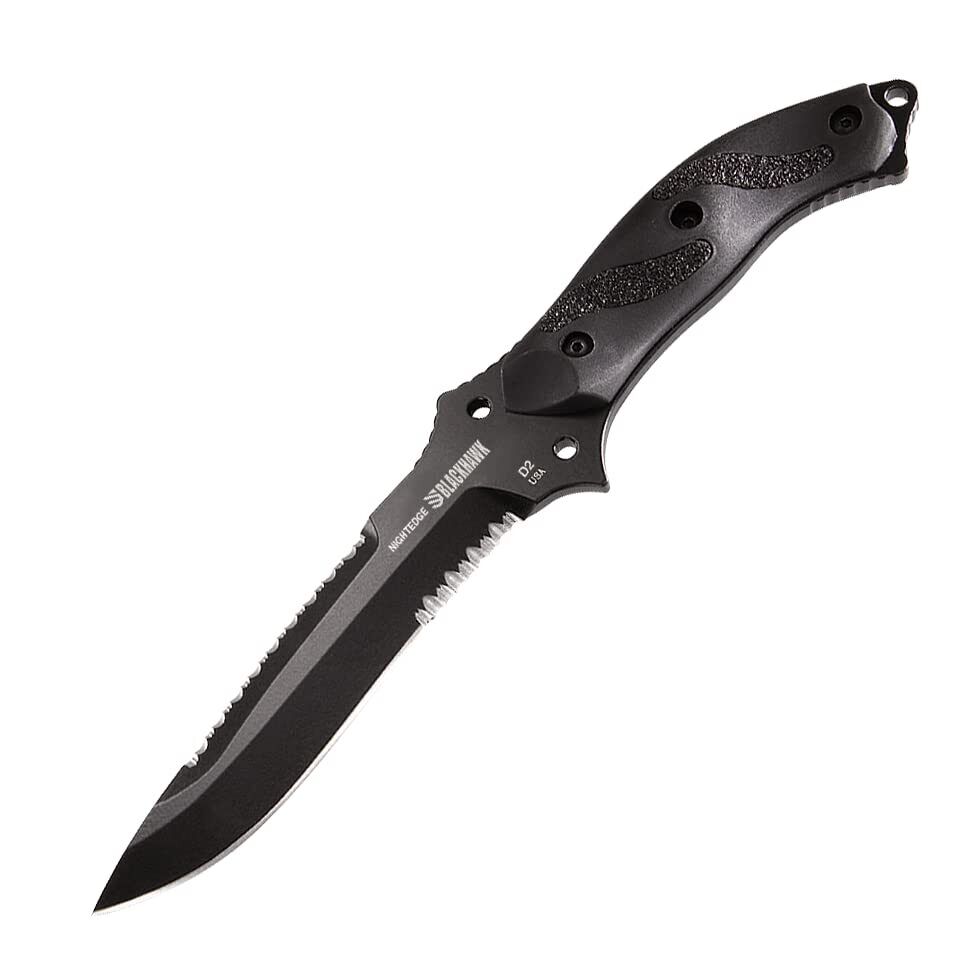 New Blackhawk Nightedge Fixed Blade Knife BH15NE10BK